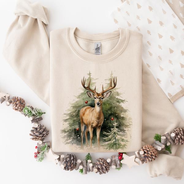 Christmas Deer Sweatshirt