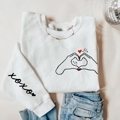 heart hands sweatshirt