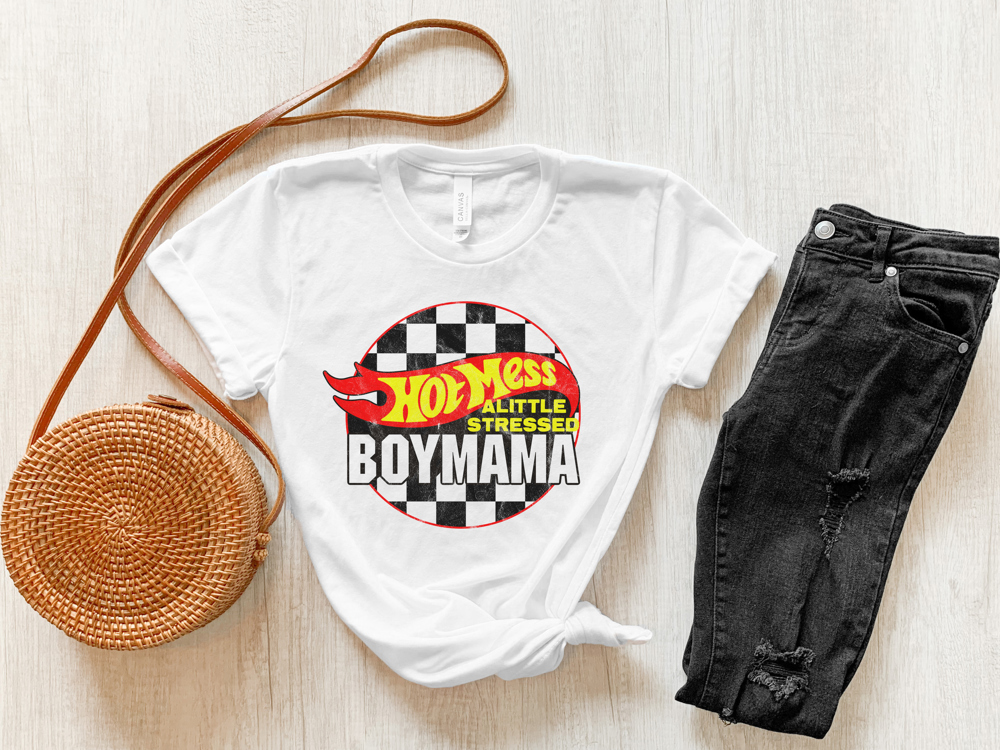 Hot Mess Boy Mama / Mama's Boy / Matching Tees / Baby/Kids