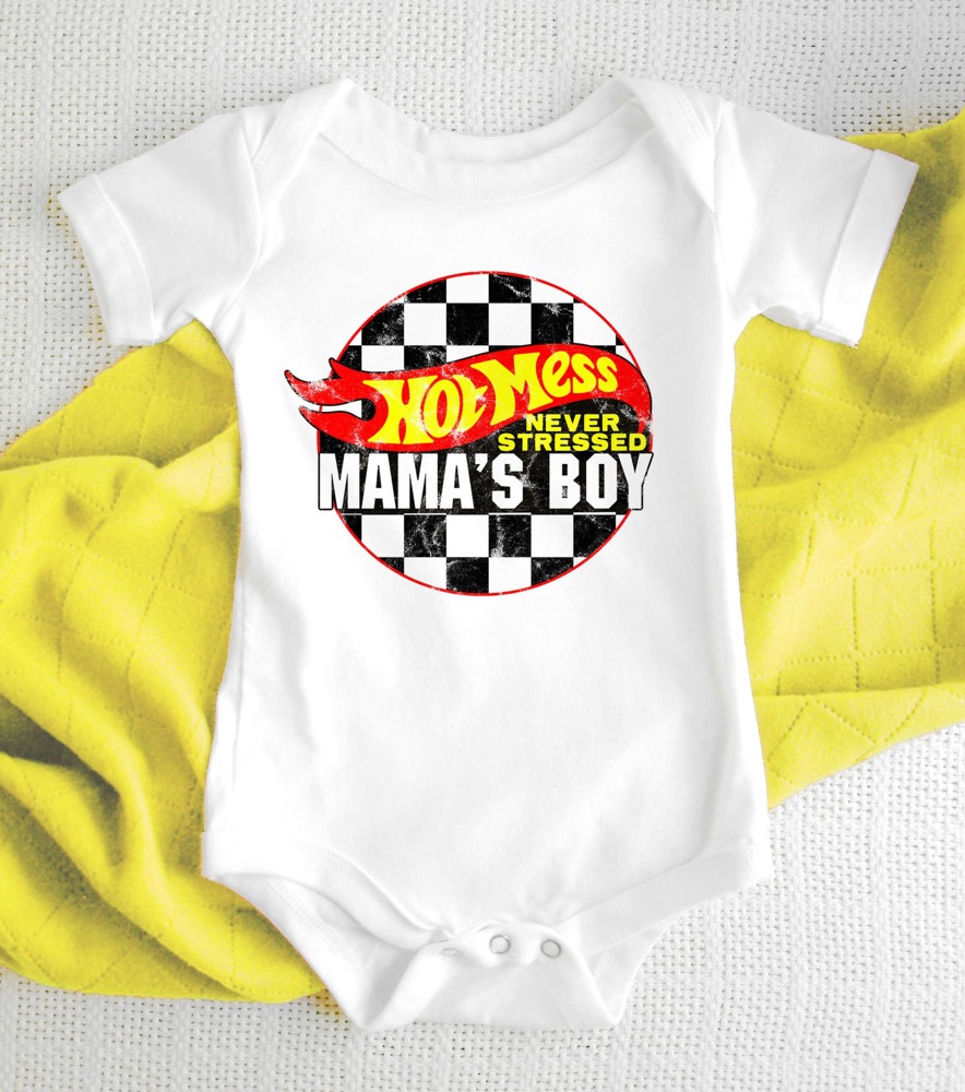 Hot Mess Boy Mama / Mama's Boy / Matching Tees / Baby/Kids