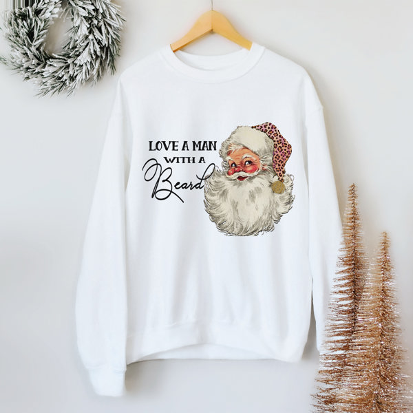 Love a Man With A Beard Christmas sweatshirt