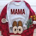  Mama Plaid Sweatshirt