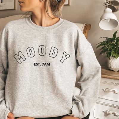 Moody Sweatshirt / Funny Graphic Sweatshirt