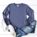 X-Small Navy Bella + Canvas Ultra Soft Long Sleeve T-Shirt