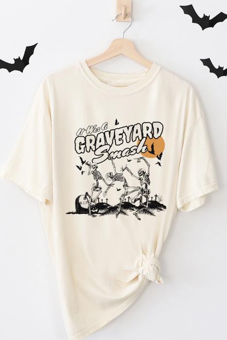 It Was A Graveyard Smash Women's Fall Halloween T-Shirt