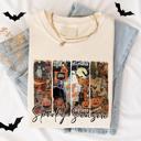  Spooky Season Vintage Halloween Tee Women's Top Fall Graphic Tee