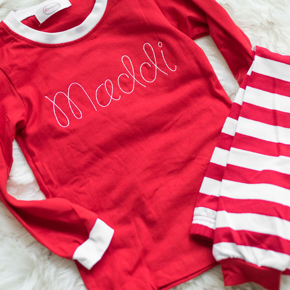 Kids Personalized Holiday Pajamas