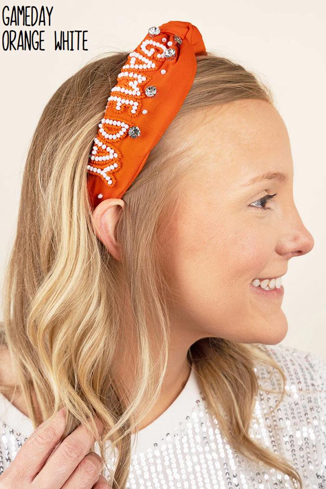 Game Day Seed Bead Headband