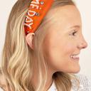 Gameday Orange White Game Day Seed Bead Headband