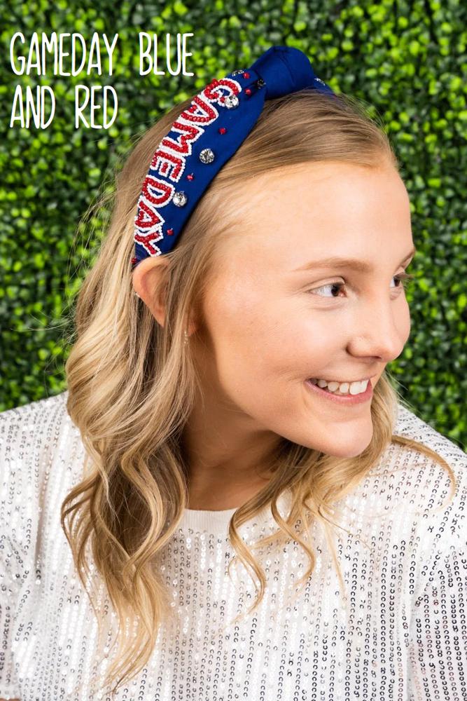 Game Day Seed Bead Headband