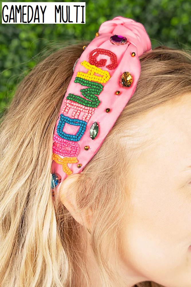 Game Day Seed Bead Headband