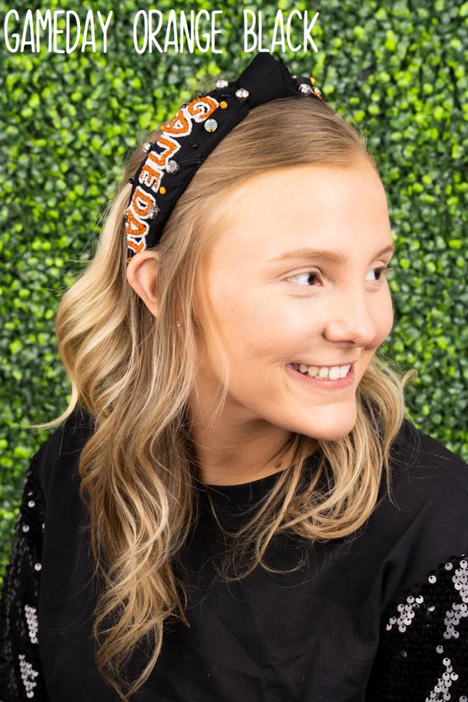 Game Day Seed Bead Headband