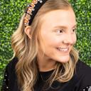 Gameday Orange Black Game Day Seed Bead Headband