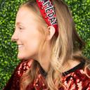 Gameday Red Black Game Day Seed Bead Headband