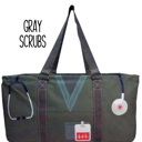 Gray Scrubs Haul-It All Utility Tote