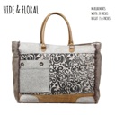 Hide & Floral Myra Weekender Bag