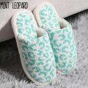 Size 6 Mint Leopard (Small/Medium) Women's Cozy Slippers