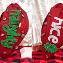 Naughty Nice Holiday Seed Bead Headband