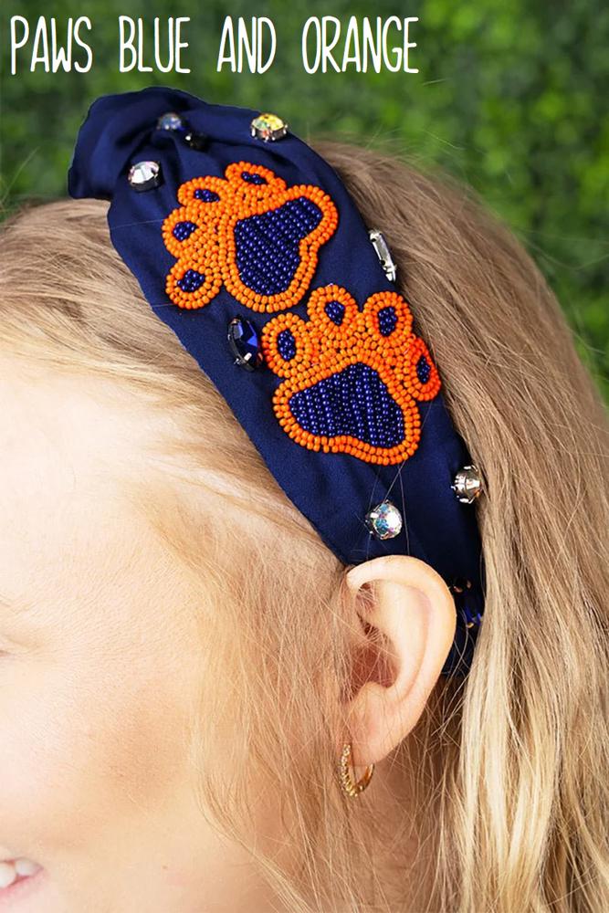 Game Day Seed Bead Headband