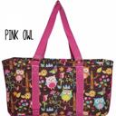 Pink Owl Haul-It All Utility Tote