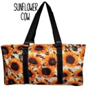 Sunflower Cow Haul-It All Utility Tote