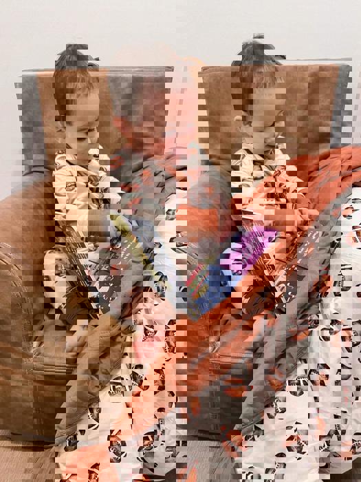 Football Print Quilted Bamboo Blanket - 1.0 Tog