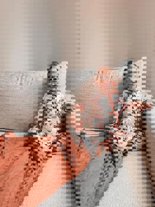 Football Print Quilted Bamboo Blanket - 1.0 Tog