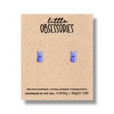  Easter Bunny Stud Earrings (Purple)