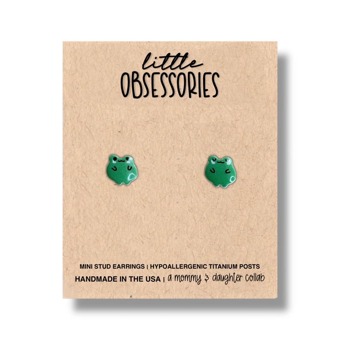 Kawaii Frog Stud Earrings