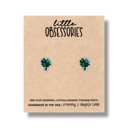  Shamrock Studs Earrings, clover, four leaf clover 