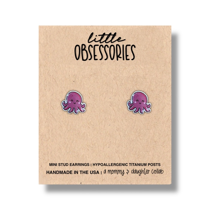 Cute Octopus Stud Earrings  