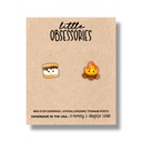  Campfire Smores Stud Earrings