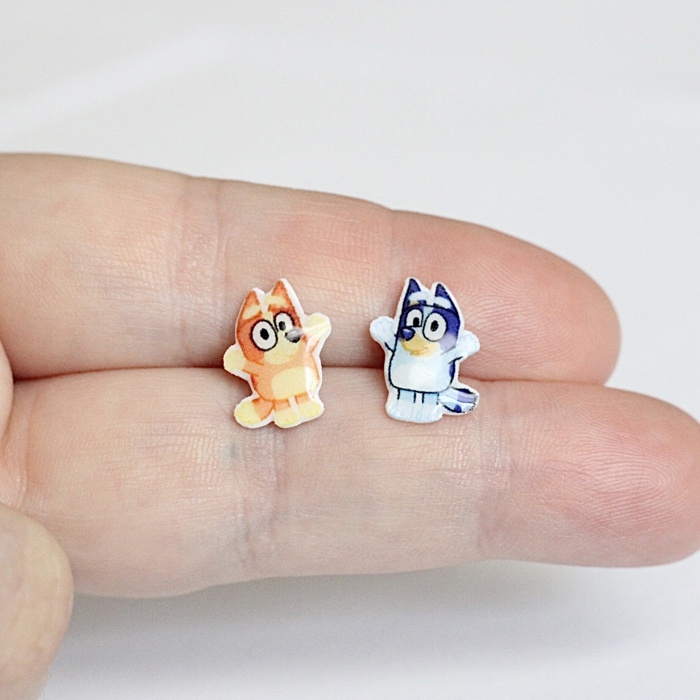 Kids Earrings | Blue Heeler Stud Earrings