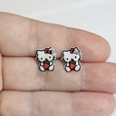  Kids Earrings | Kitty Stud Earrings
