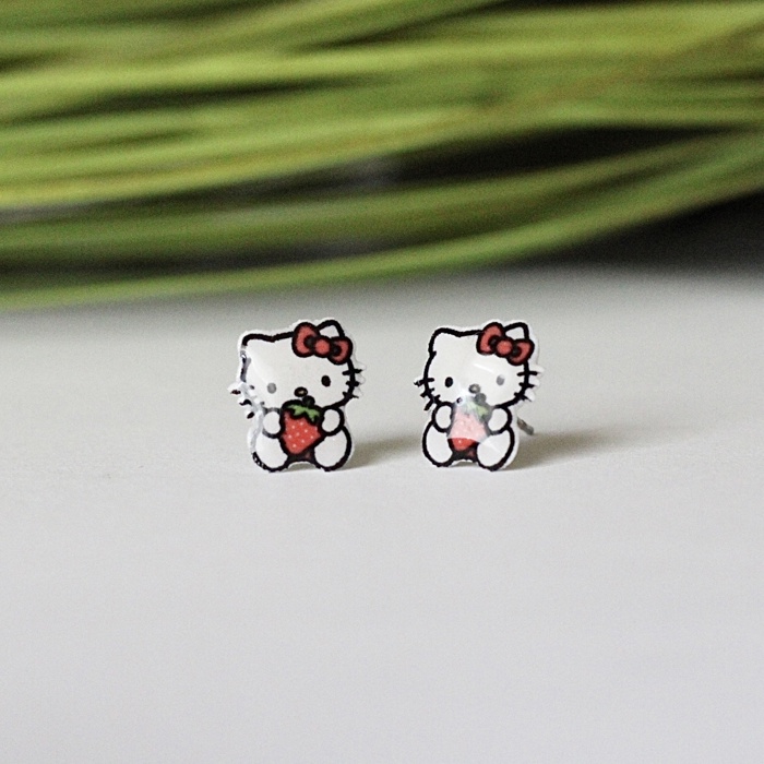 Kids Earrings | Kitty Stud Earrings