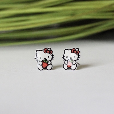 Kids Earrings | Kitty Stud Earrings