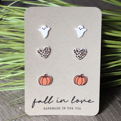 Adorable Fall Stud Earrings | 3 Pack (Early Bird Sale)