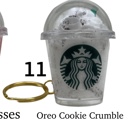 11. Cookie Crumble Coffee Keychain | Mini Drink Keychain