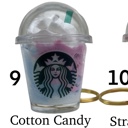 9. Cotton Candy Coffee Keychain | Mini Drink Keychain