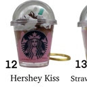 12. Hersey Kiss Coffee Keychain | Mini Drink Keychain