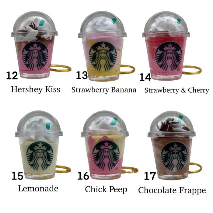 Coffee Keychain | Mini Drink Keychain