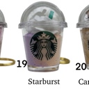 19. Starburst Coffee Keychain | Mini Drink Keychain
