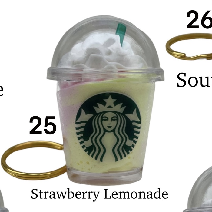 Coffee Keychain | Mini Drink Keychain