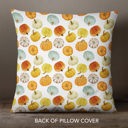  Autumn Leaves & Pumpkins Please—18x18 Pillow Cover