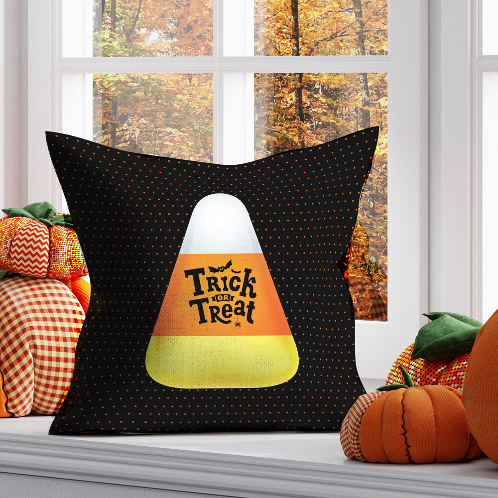 Candy Corn—18x18 Pillow Cover