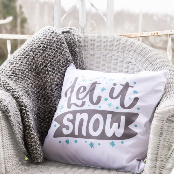 Let It Snow—18x18 Pillow Cover