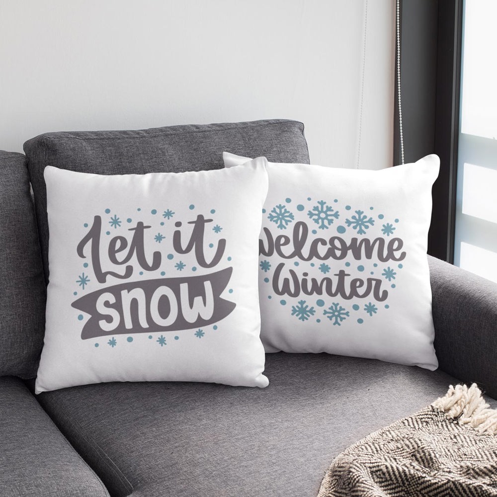 Let It Snow—18x18 Pillow Cover