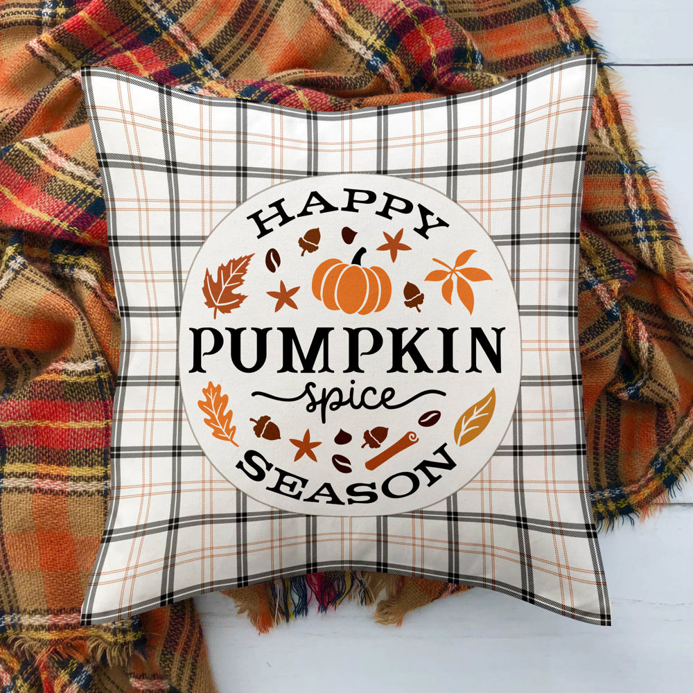 Pumpkin Spice Season—18x18 Pillow Cover