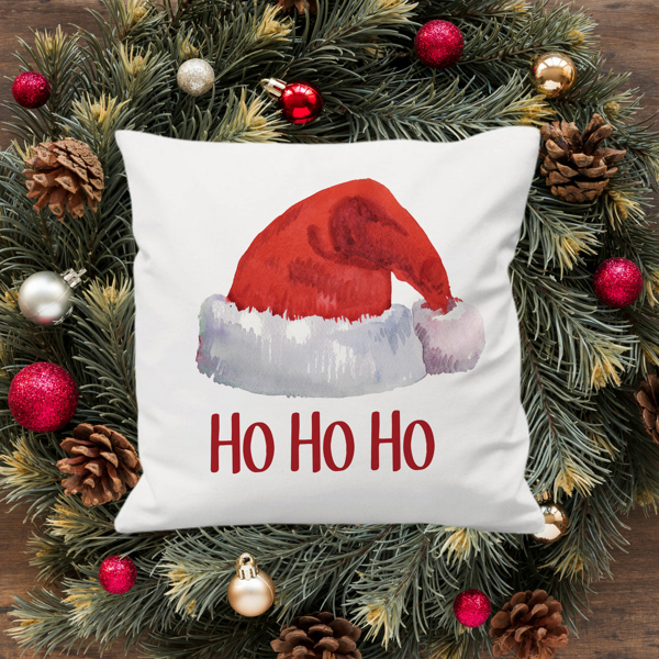 Santa Hat—18x18 Pillow Cover