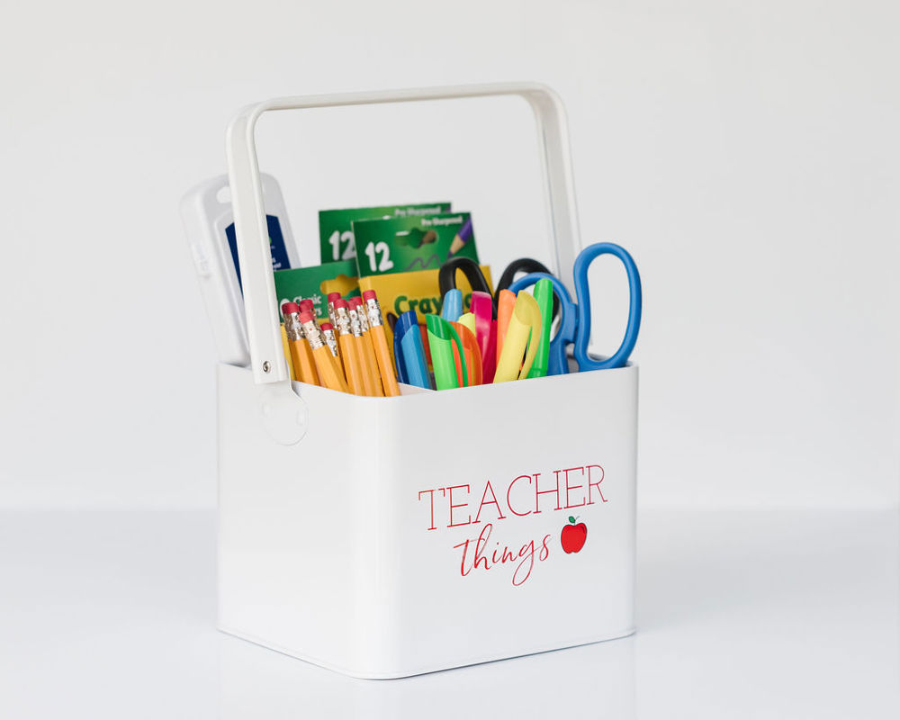 Teacher Things Supply Organizer Box